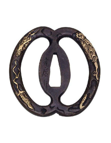 Tsuba John Lee en métal modèle...
