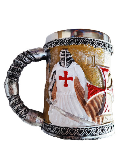 Mug en résine des Templiers