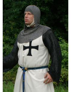 Tabard teutonique en laine avec croix noire 2