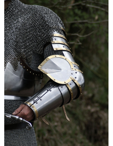 Paire de bras métalliques médiévaux...