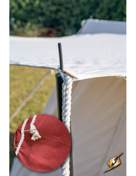 Tente médiévale rouge pour guerriers...