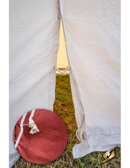 Tente médiévale rouge pour guerriers...