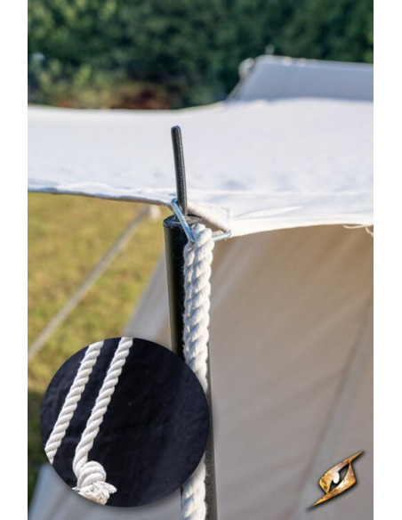 Tente médiévale noire pour guerriers...