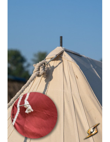 Tente médiévale rouge pour guerriers...