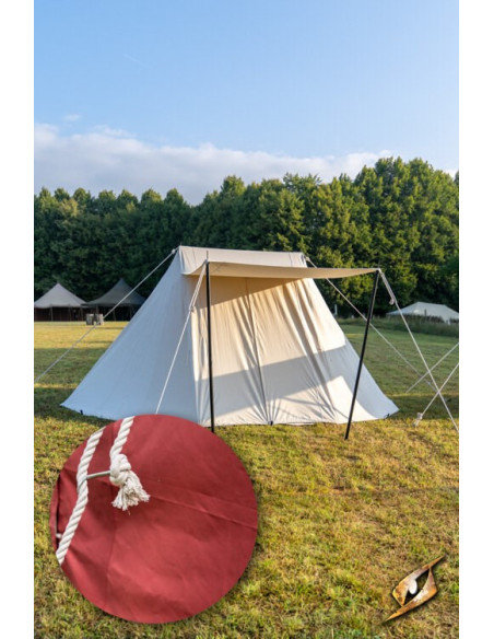 Tente médiévale rouge pour guerriers...