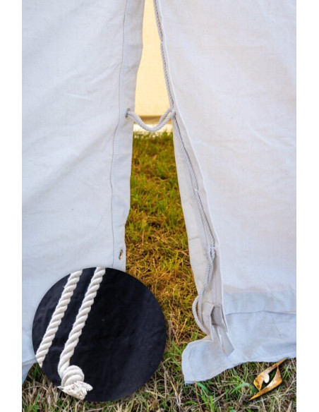 Tente médiévale noire pour guerriers...