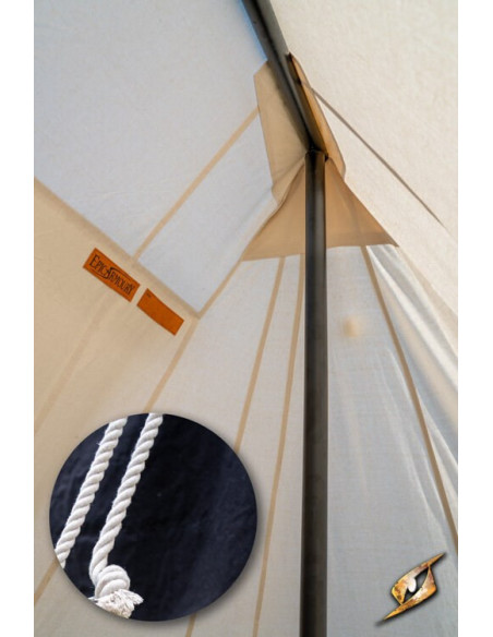 Tente médiévale noire pour guerriers...