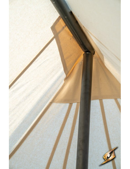 Tente médiévale rouge pour guerriers...