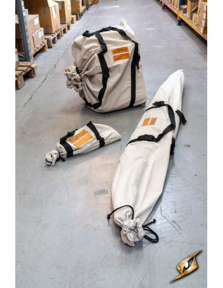 Tente médiévale noire pour guerriers...