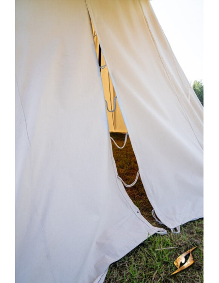 Tente médiévale noire pour guerriers...