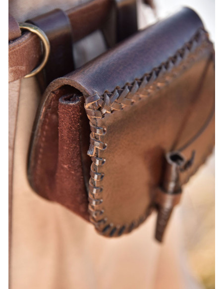 Petit sac médiéval en cuir, pour la...