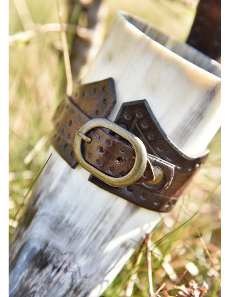 Baudrier en cuir avec boucle en...