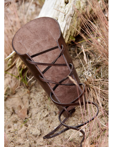 Bracelet en cuir avec gravure Vegvísir