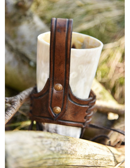 Baudrier en cuir avec Triskel pour...