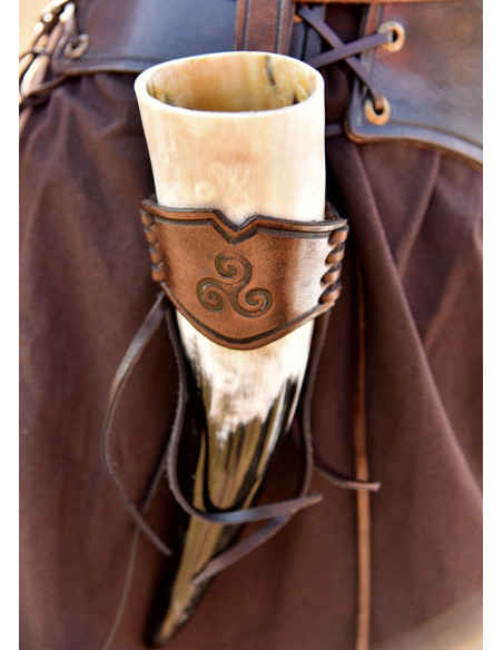 Baudrier en cuir avec Triskel pour...