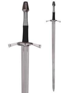 Épée longue Médiéval-Renaissance avec anneau et fourreau,...