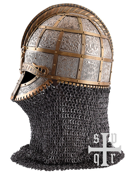 Casque viking décoré Valsgärde, Suède...