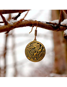 Boucles d'oreilles viking bête captivante