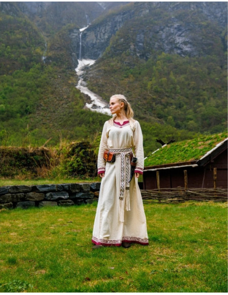 Robe viking modèle Lagertha, bicolore...