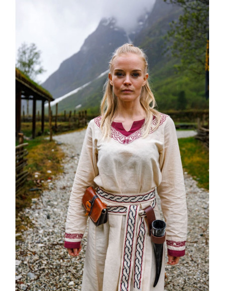 Robe viking modèle Lagertha, bicolore...
