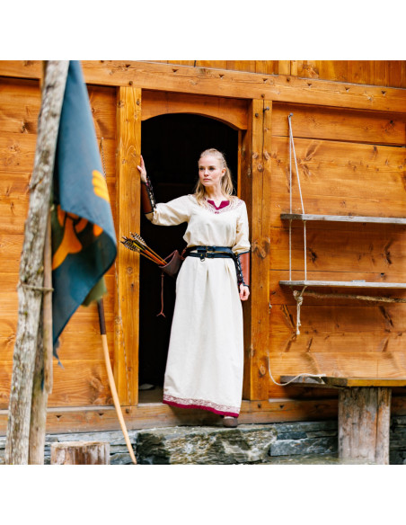Robe viking modèle Lagertha, bicolore...