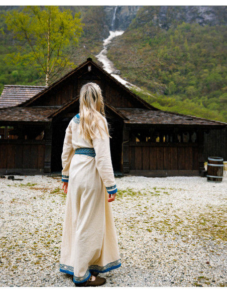Robe viking modèle Lagertha, bicolore...