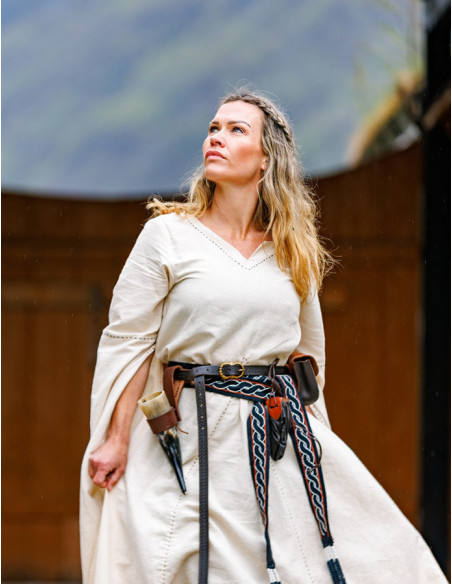 Robe médiévale manches trompette...