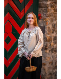Chemisier femme médiévale Bettina, chanvre 2
