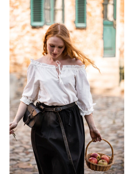 Chemisier médiéval à manches courtes...