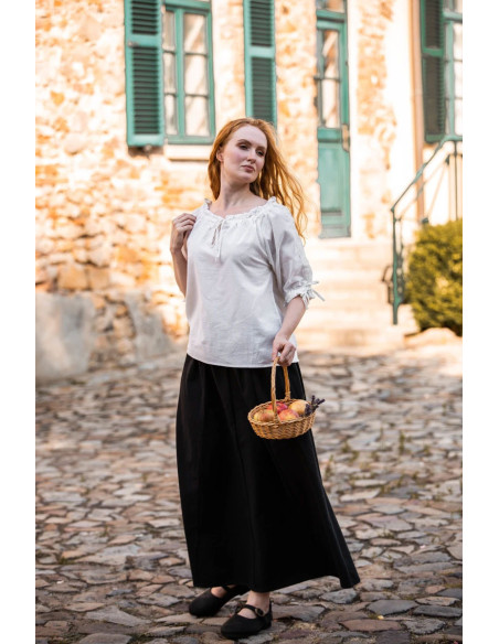 Chemisier médiéval à manches courtes...