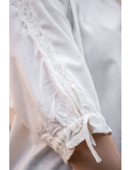 Chemisier médiéval à manches courtes...