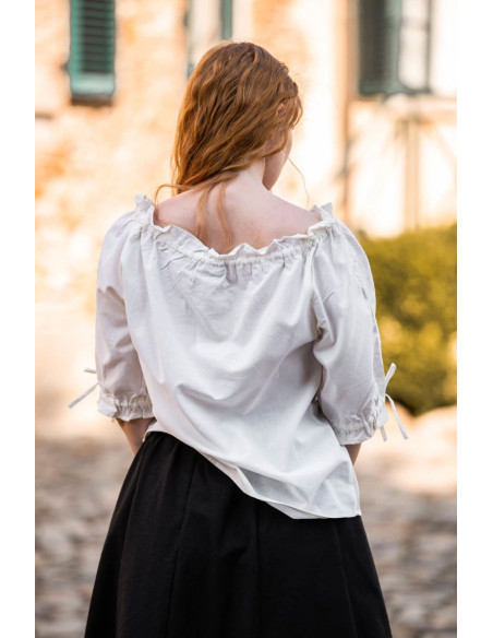 Chemisier médiéval à manches courtes...