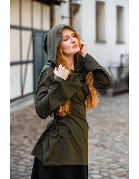 Chemisier médiéval Léa à lacets