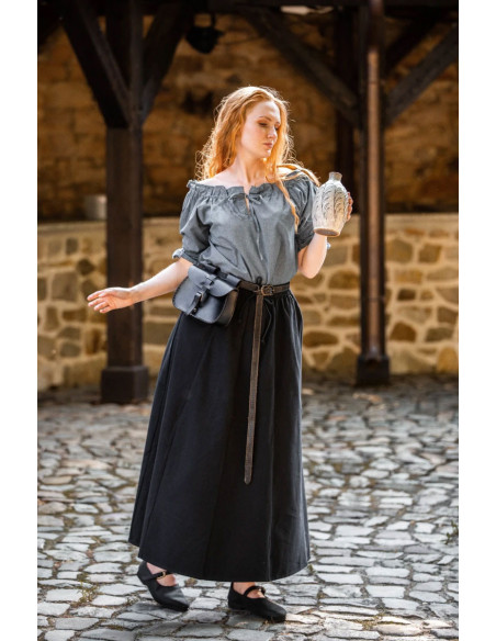 Jupe médiévale femme Smilla, noire