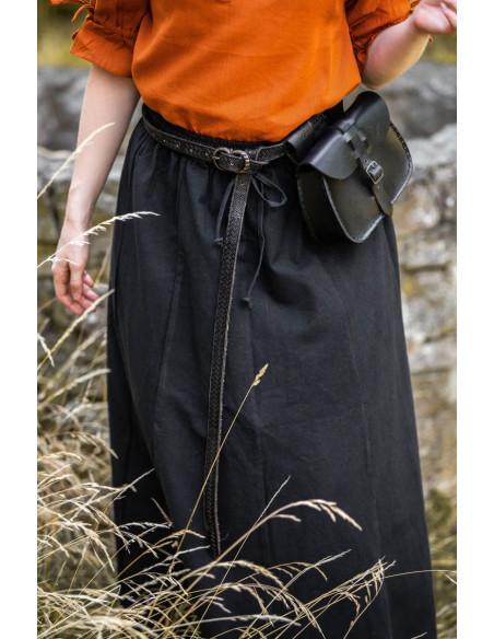 Jupe médiévale femme Smilla, noire