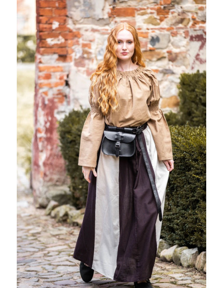 Jupe médiévale modèle Diana, naturel...
