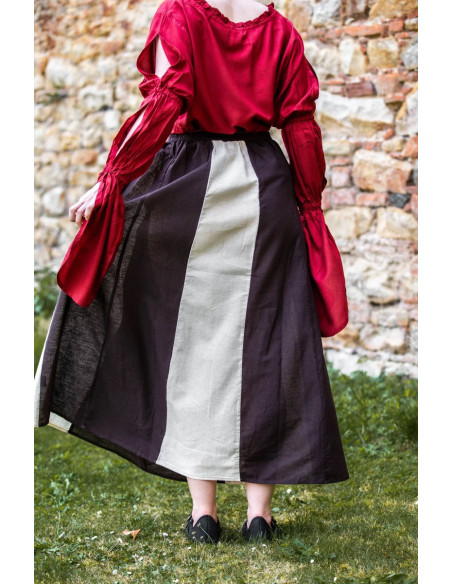 Jupe médiévale modèle Diana, naturel...