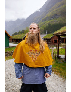 Viking Gugel en jaune moutarde Lana Bjomolf