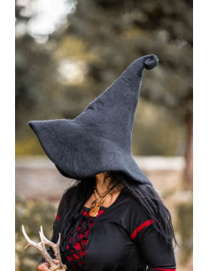 Chapeau de sorcière modèle Glinda, couleur noir