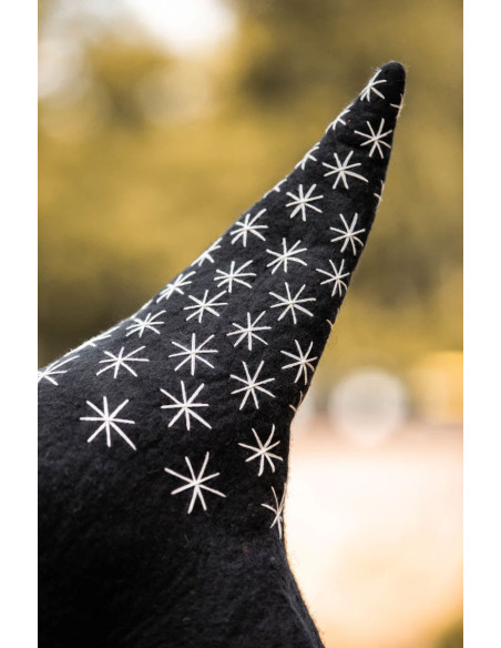 Chapeau de sorcière modèle étoile,...