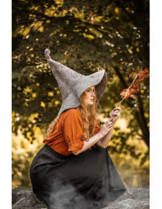 Chapeau de sorcière modèle Glinda, couleur marron naturel 2