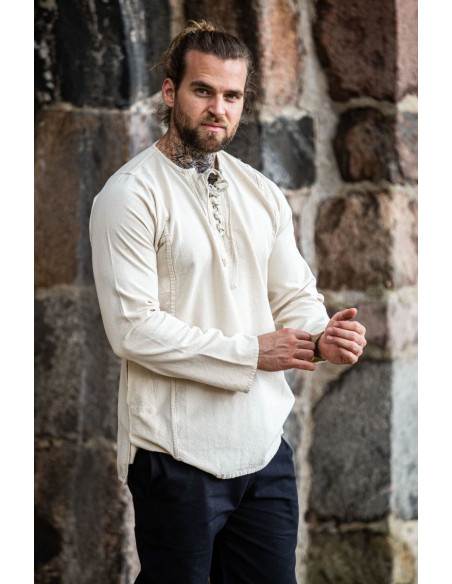 Chemise paysanne à nouer