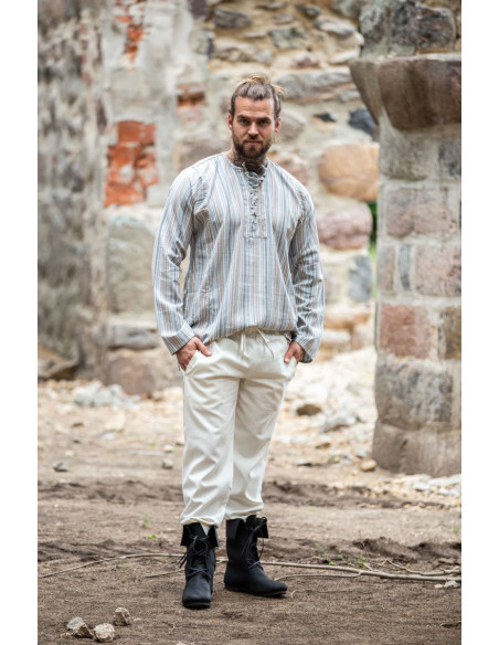 Chemise paysanne à nouer modèle Félix