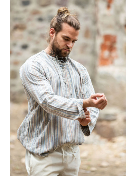 Chemise paysanne à nouer modèle Félix