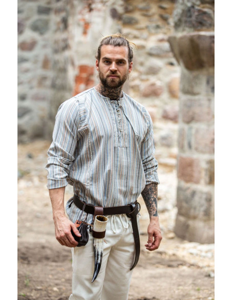 Chemise paysanne à nouer modèle Félix