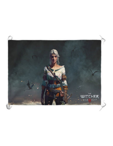 Bannière-Drapeau Ciri, The Witcher III Wildhunt (70x100 cms.)
 Matériel-Satin