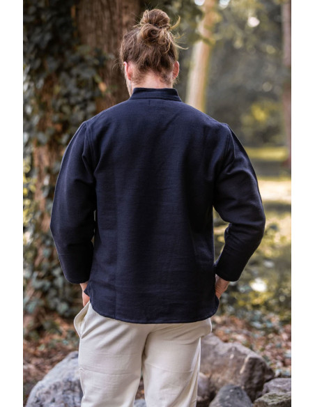 Chemise médiévale épaisse à lacets,...