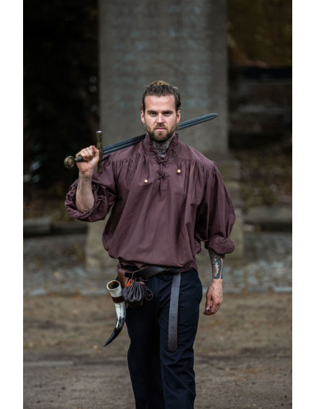 Chemise médiévale large à nouer,...