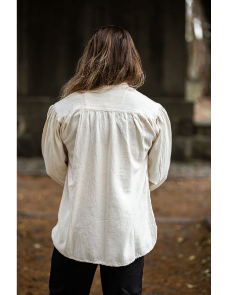 Chemise médiévale crème à nouer
