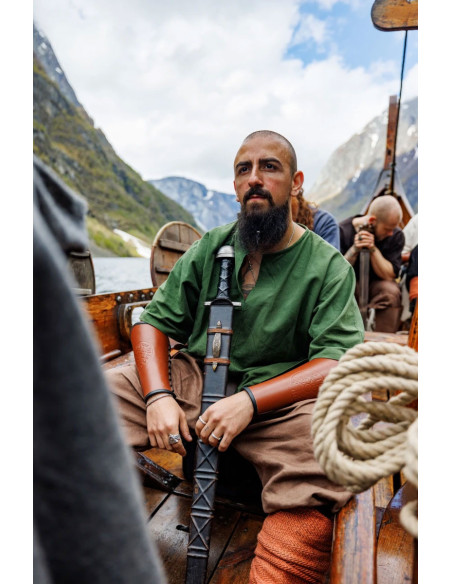 Tunique viking manche courte Olaf, vert